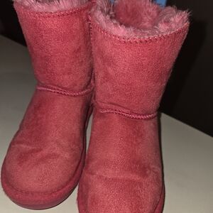 Warm Fuchsia Kids Boots